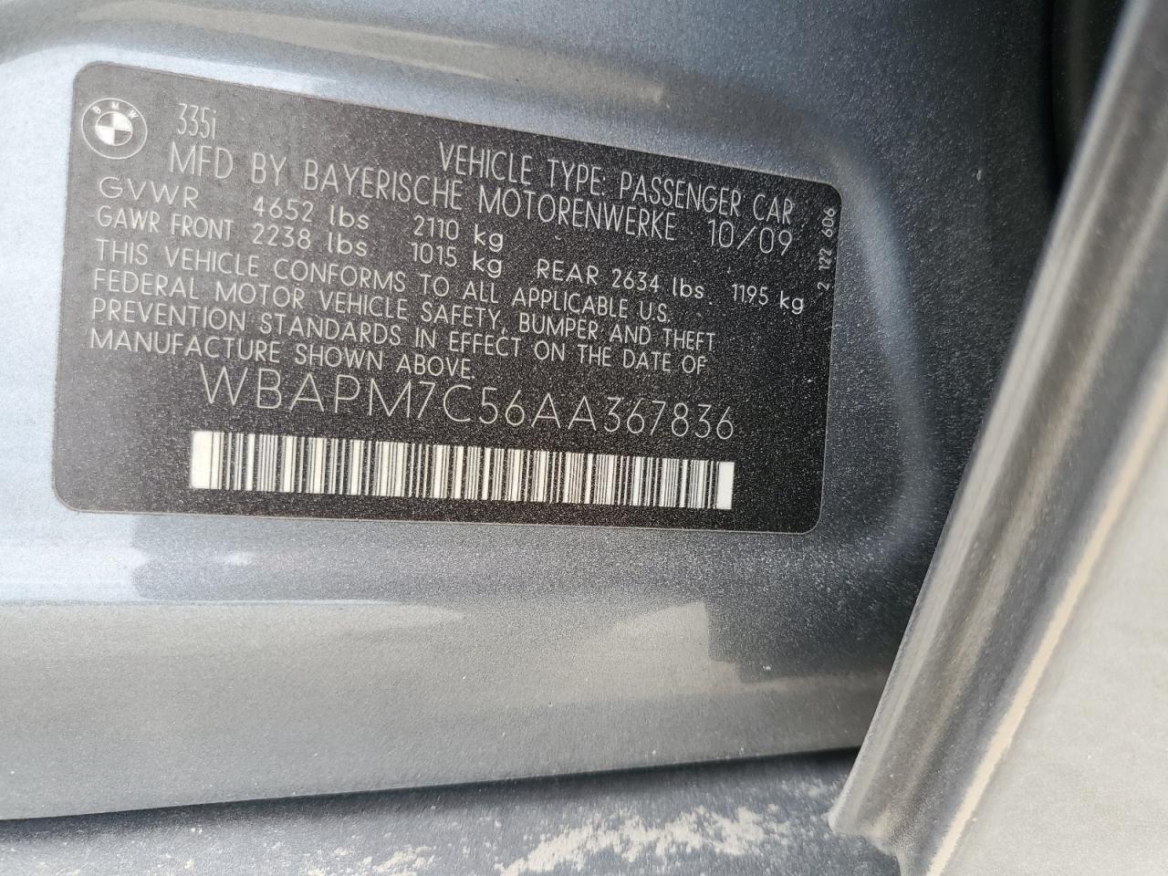 2010 BMW 3 SERIES