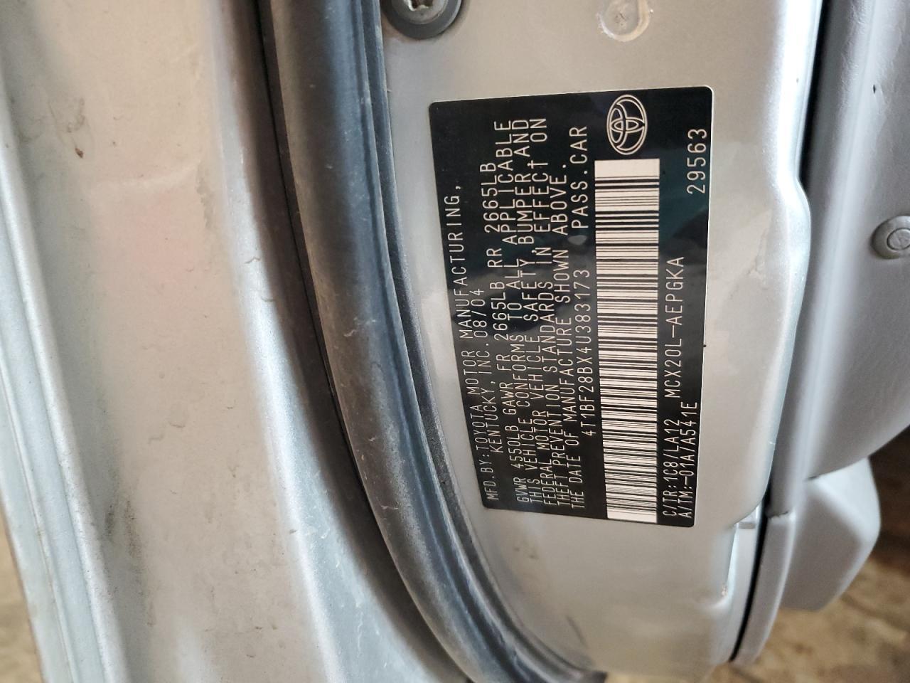 2004 TOYOTA Avalon