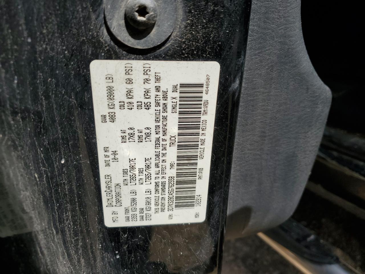 2005 DODGE Ram 2500