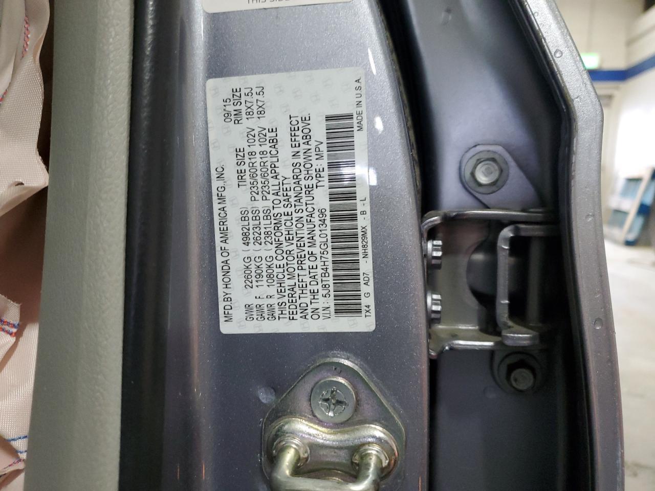 2016 ACURA RDX
