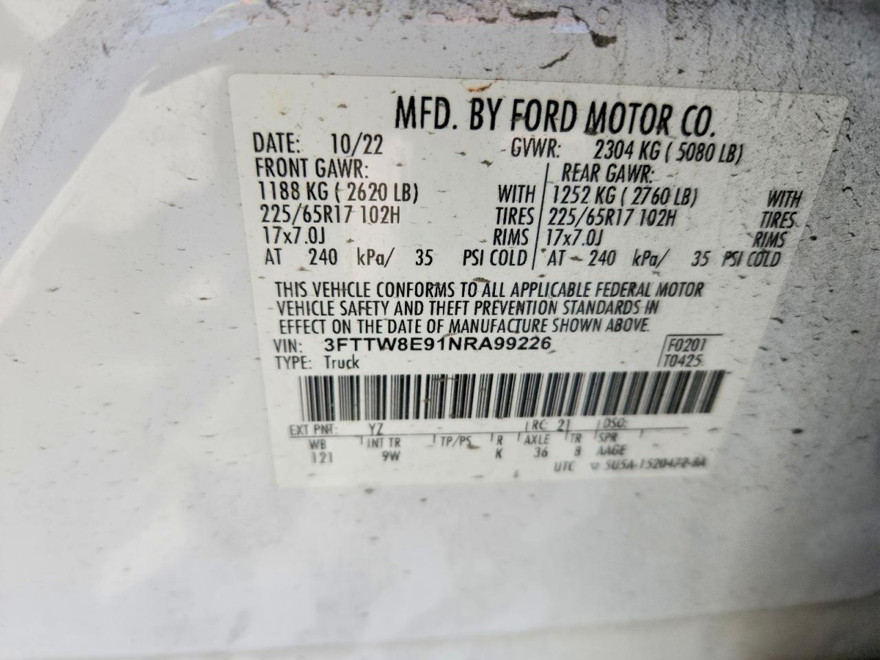 2022 FORD Maverick