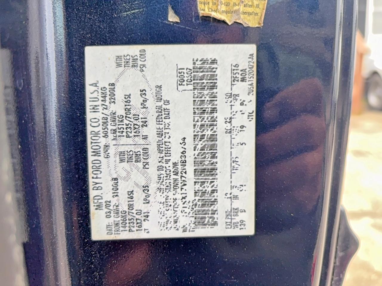 2002 FORD F-150 Lightning
