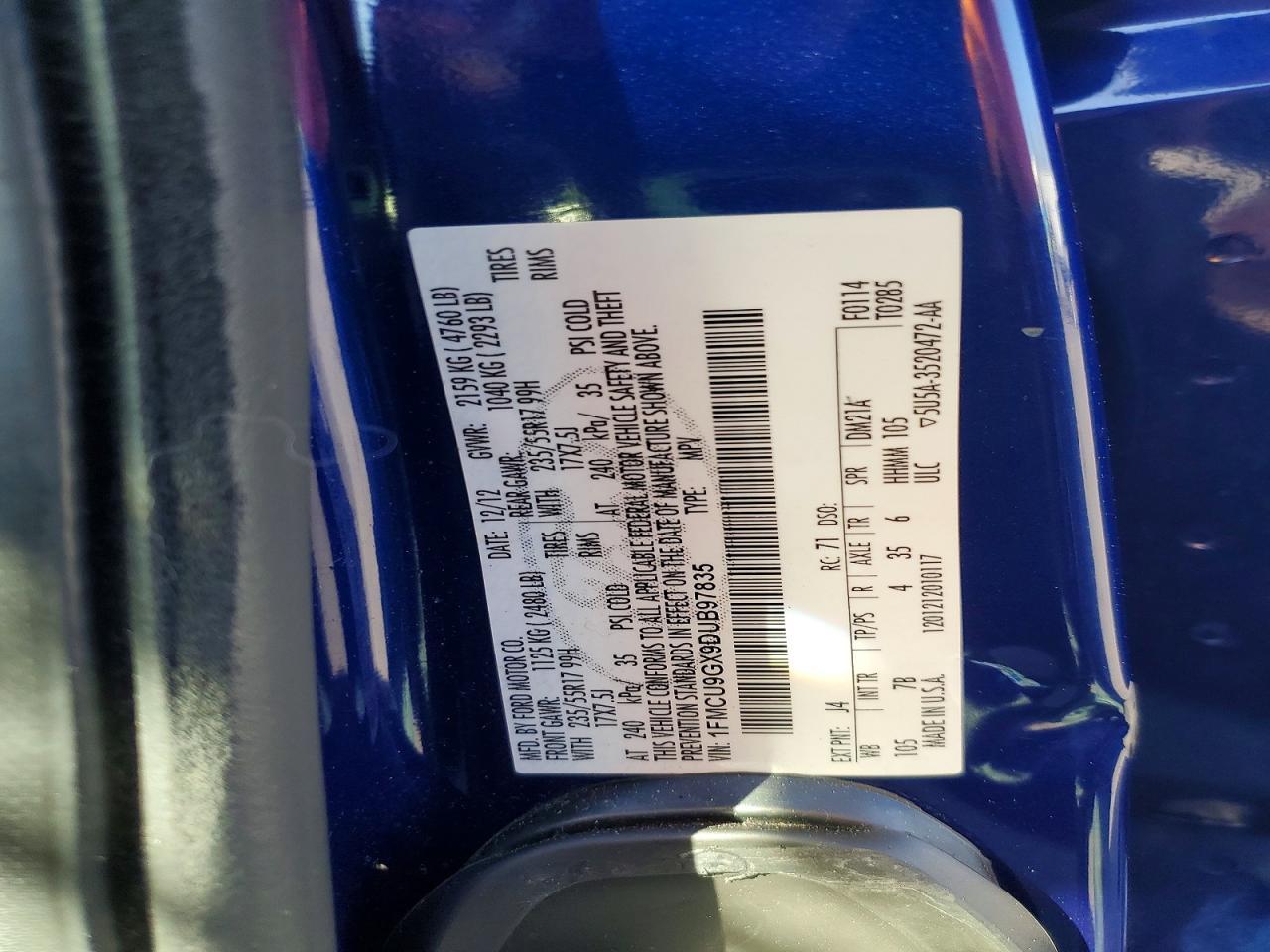 2013 FORD ESCAPE