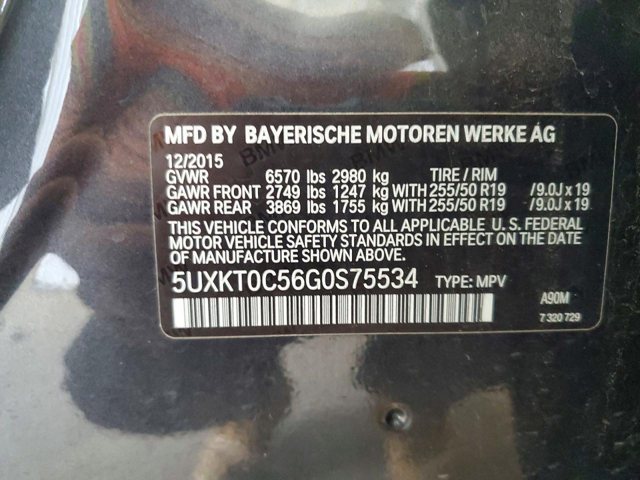 2016 BMW X5