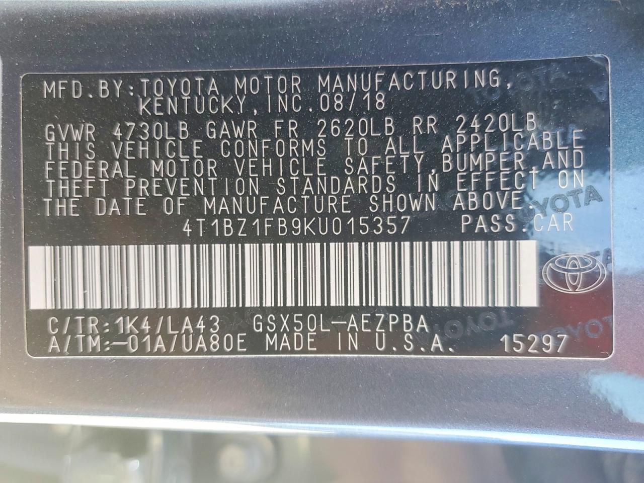 2019 TOYOTA Avalon