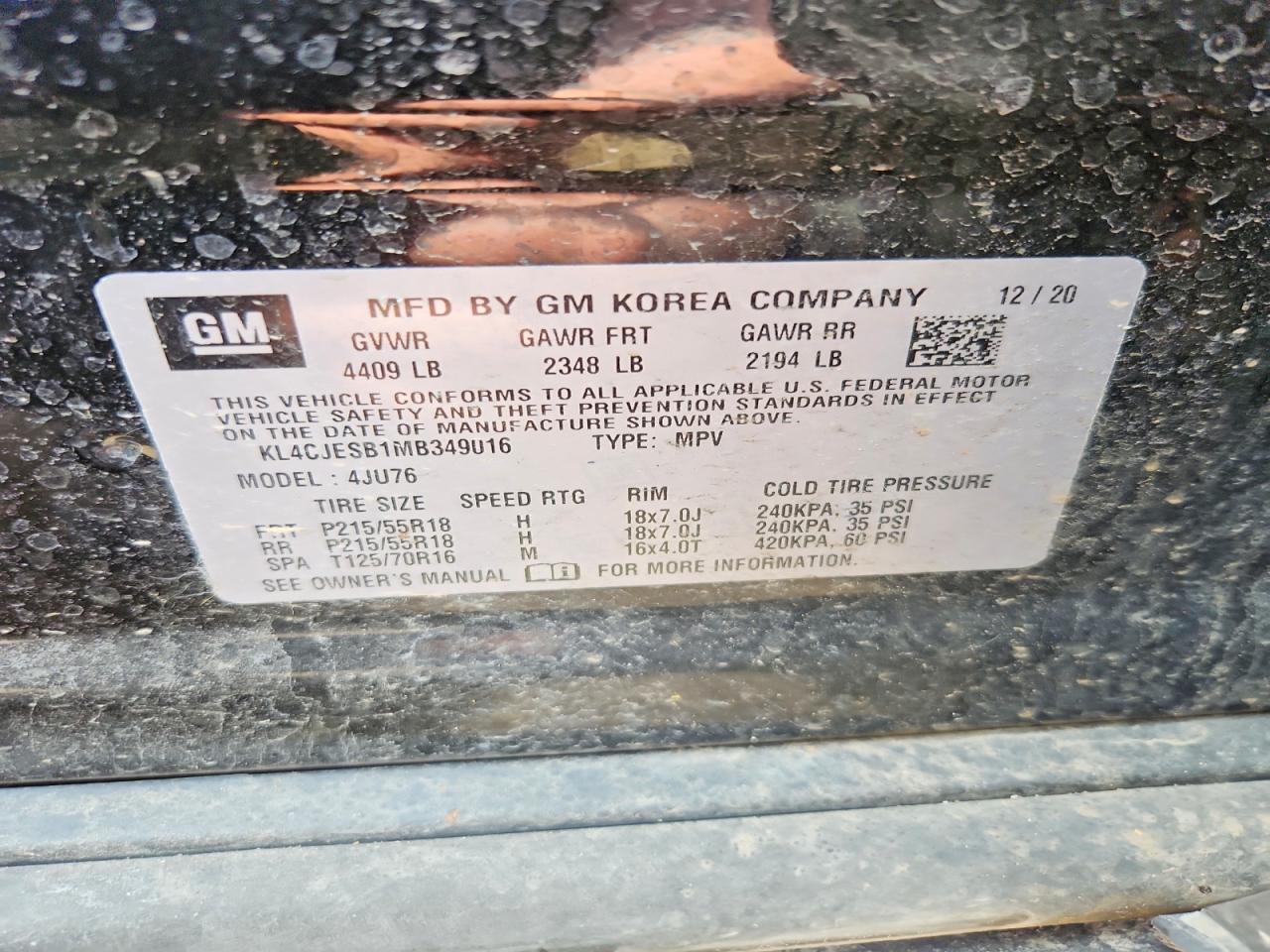 2021 BUICK ENCORE