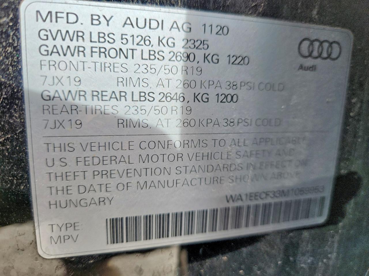 2021 AUDI Q3