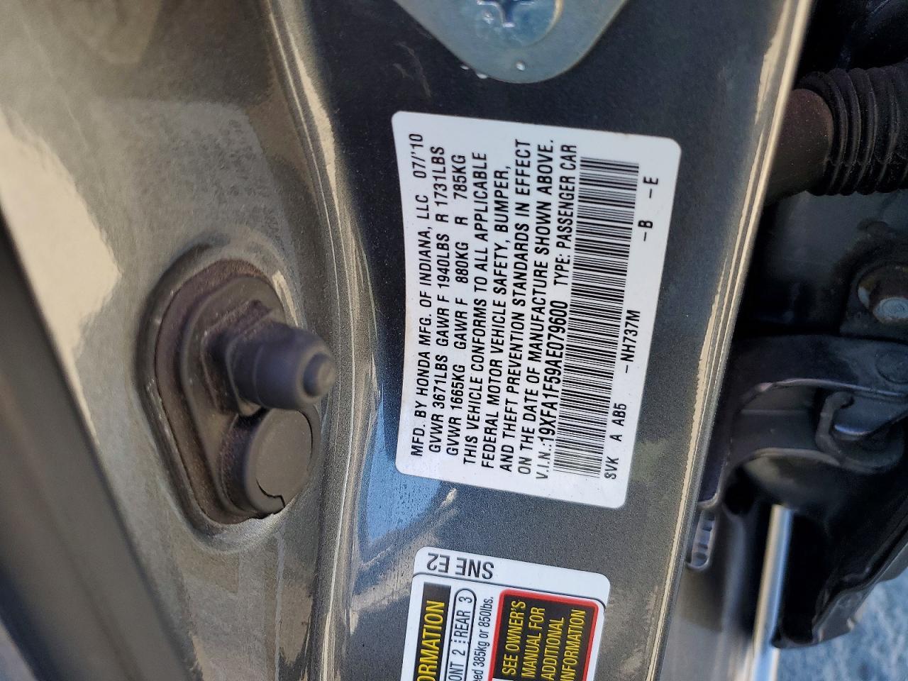 2010 HONDA CIVIC