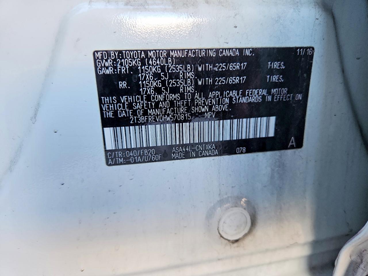 2017 TOYOTA RAV4