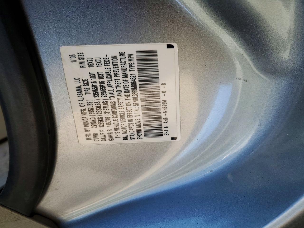 2006 HONDA ODYSSEY