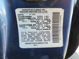 2001 NISSAN PATHFINDER