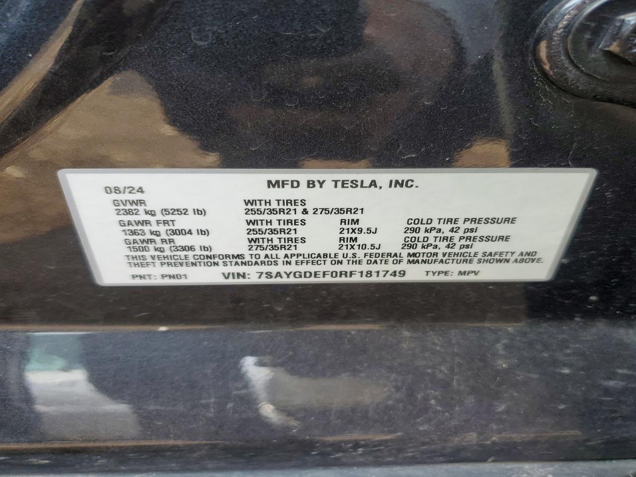 2024 TESLA MODEL Y