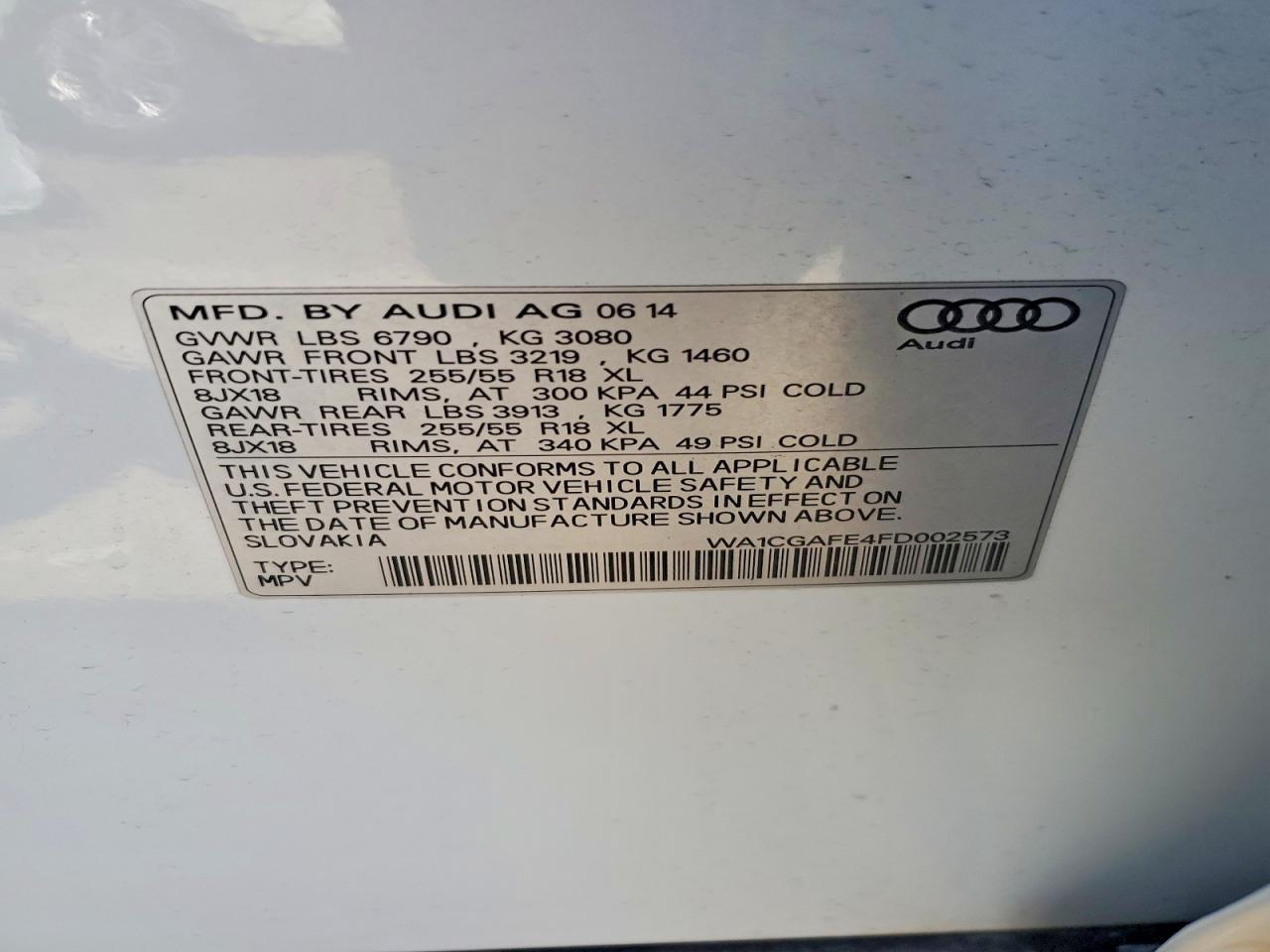 2015 AUDI Q7