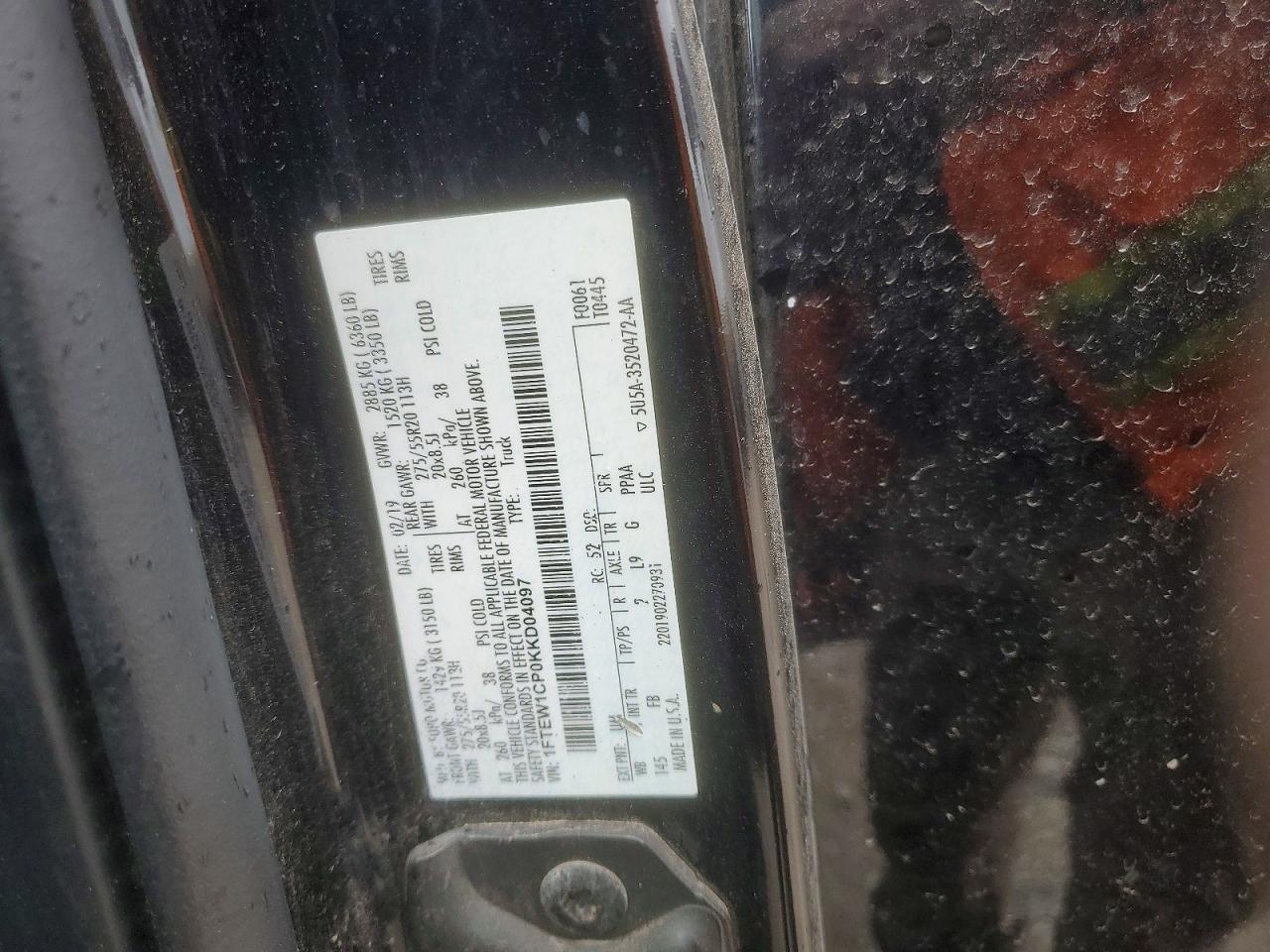 2019 FORD F-150
