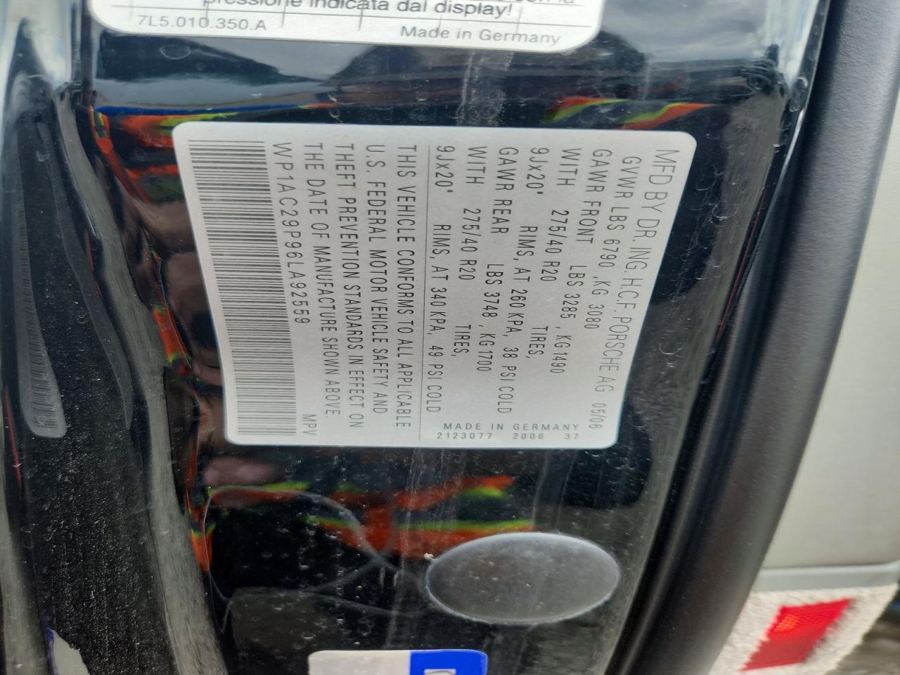2006 PORSCHE CAYENNE