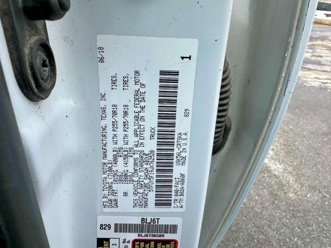 2018 TOYOTA TUNDRA