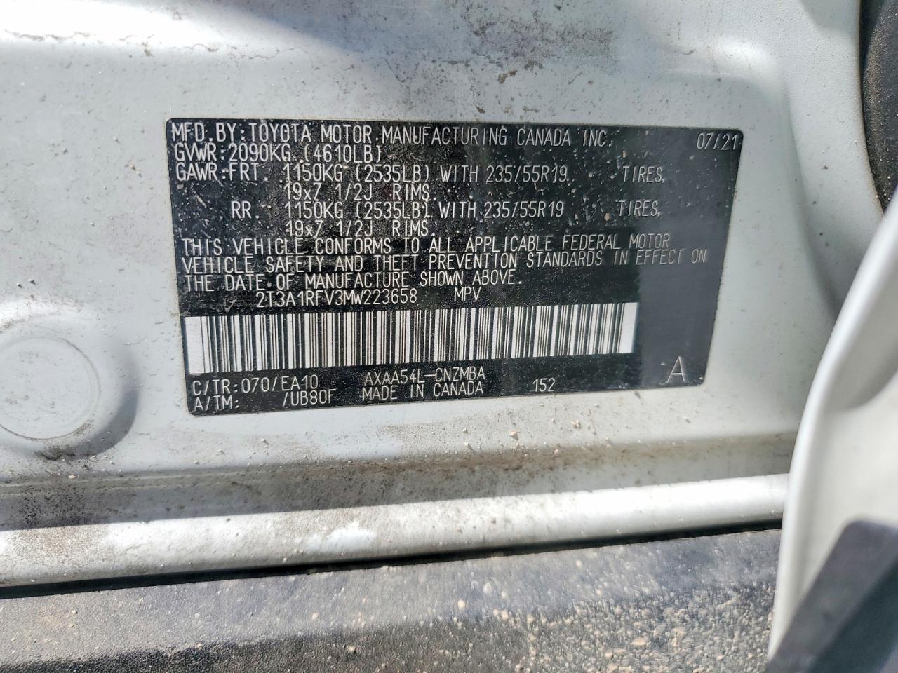 2021 TOYOTA RAV4