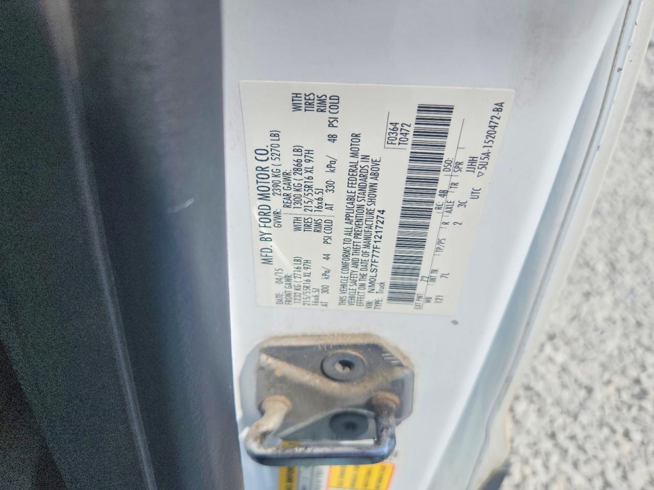 2015 FORD TRANSIT CONNECT