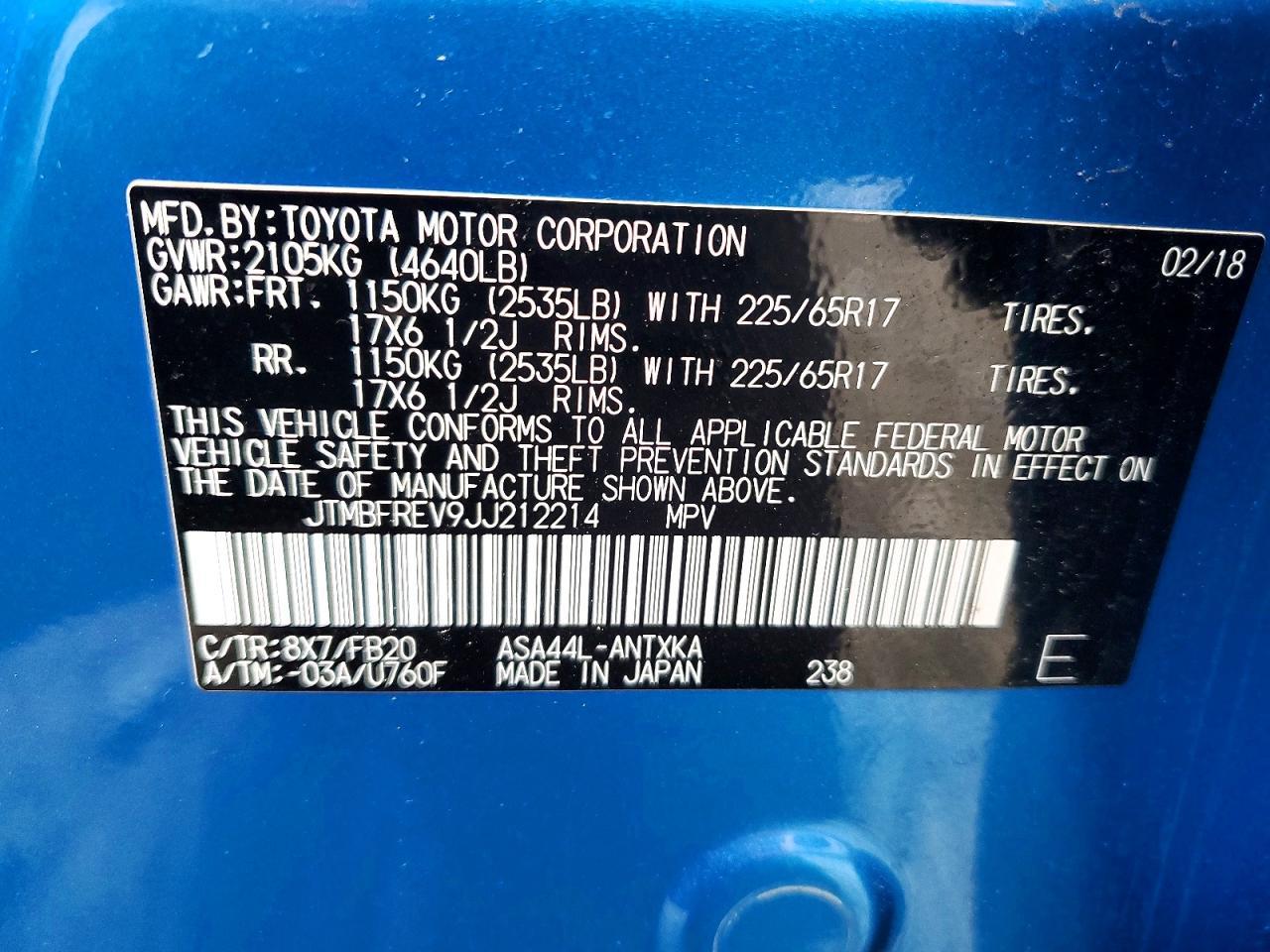 2018 TOYOTA RAV4