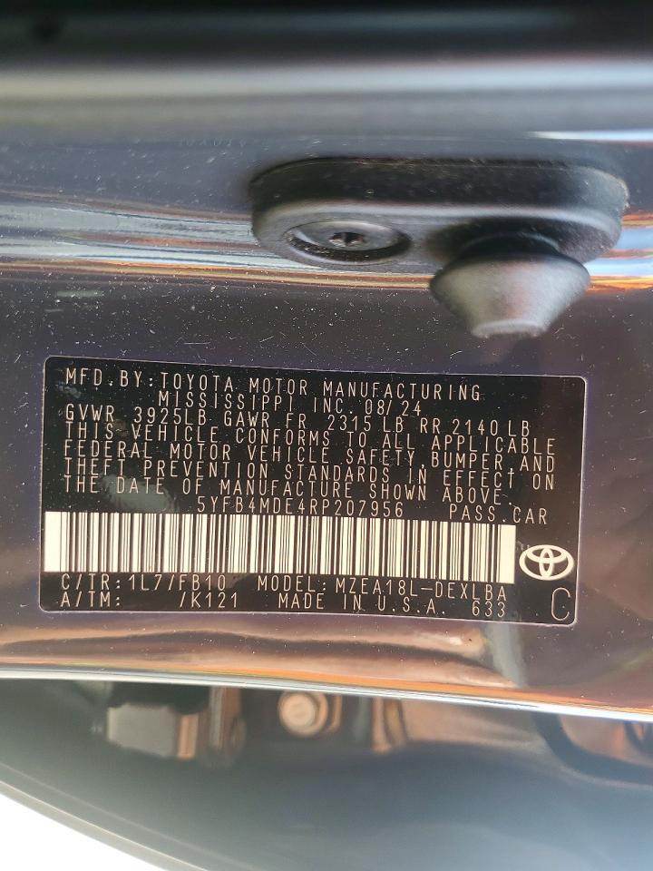2024 TOYOTA COROLLA