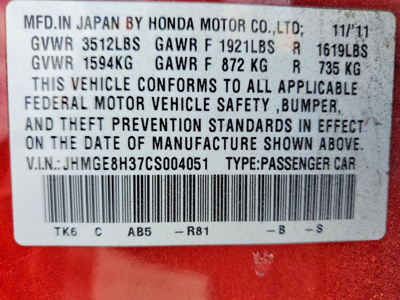 2012 HONDA FIT