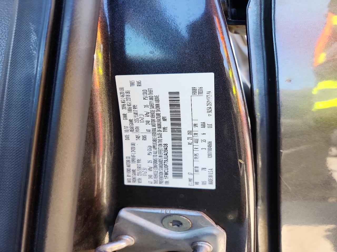 2018 FORD ESCAPE