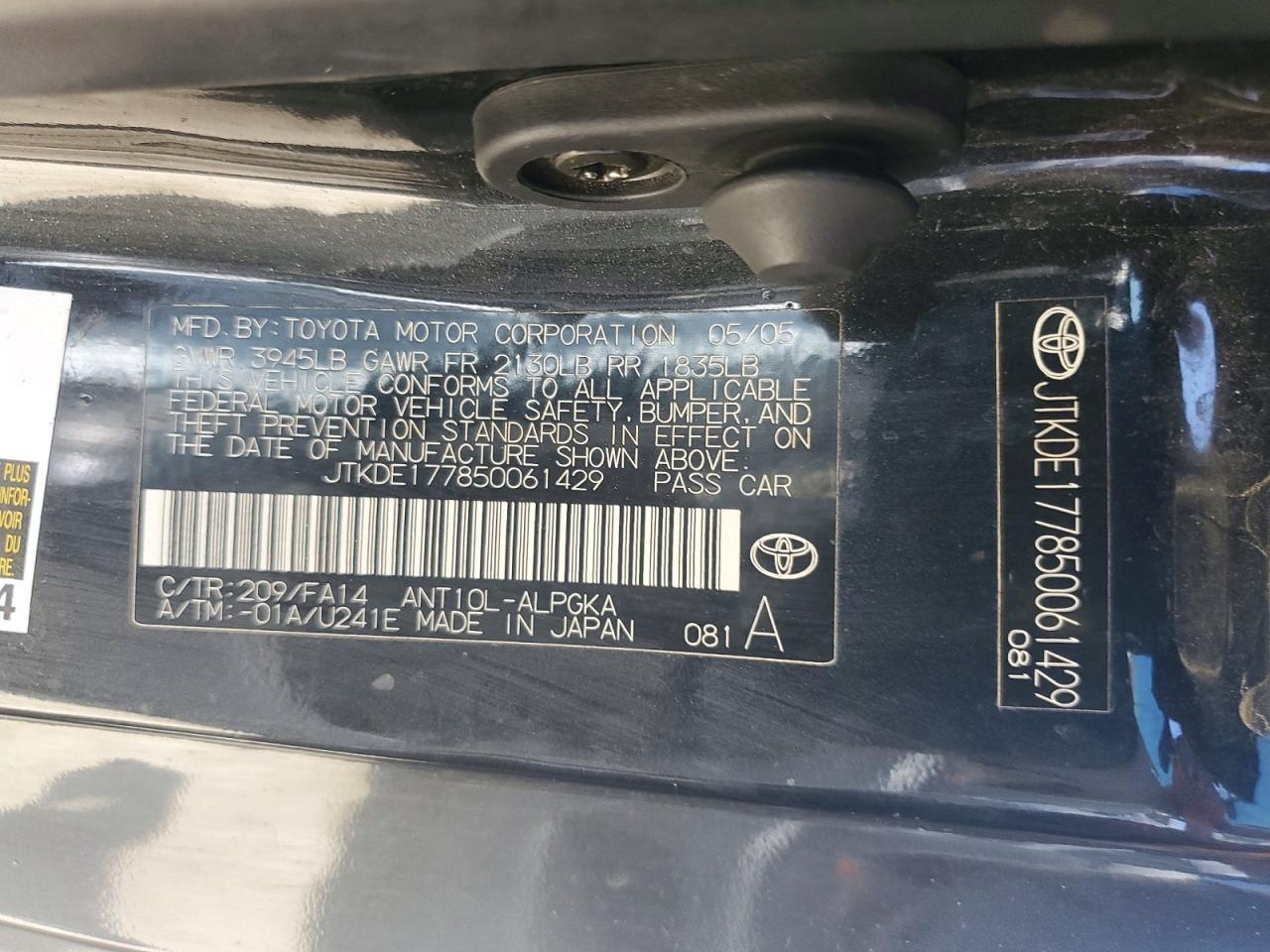 2005 SCION TC