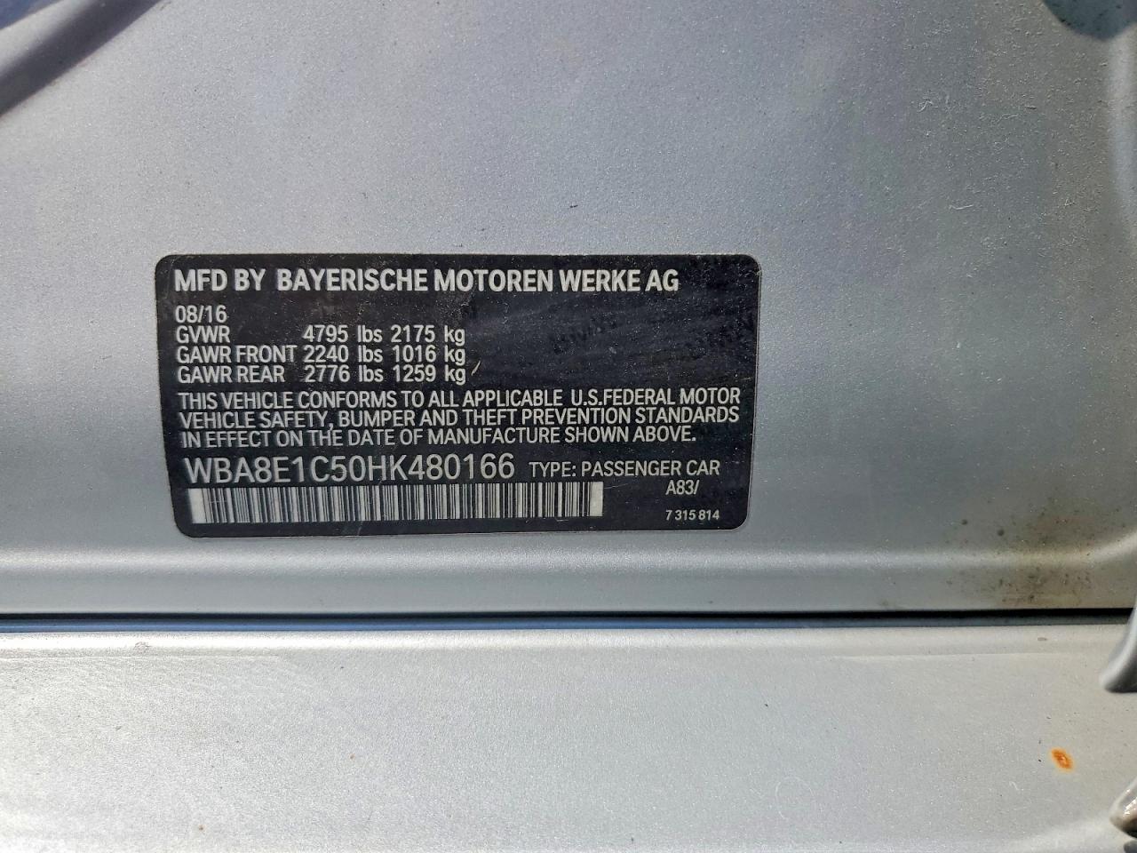 2017 BMW 3 SERIES