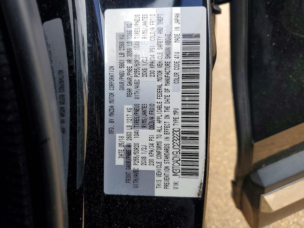 2018 MAZDA CX-9