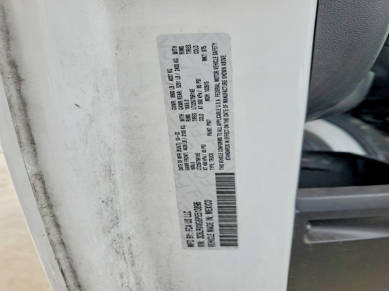 2023 RAM ProMaster 2500