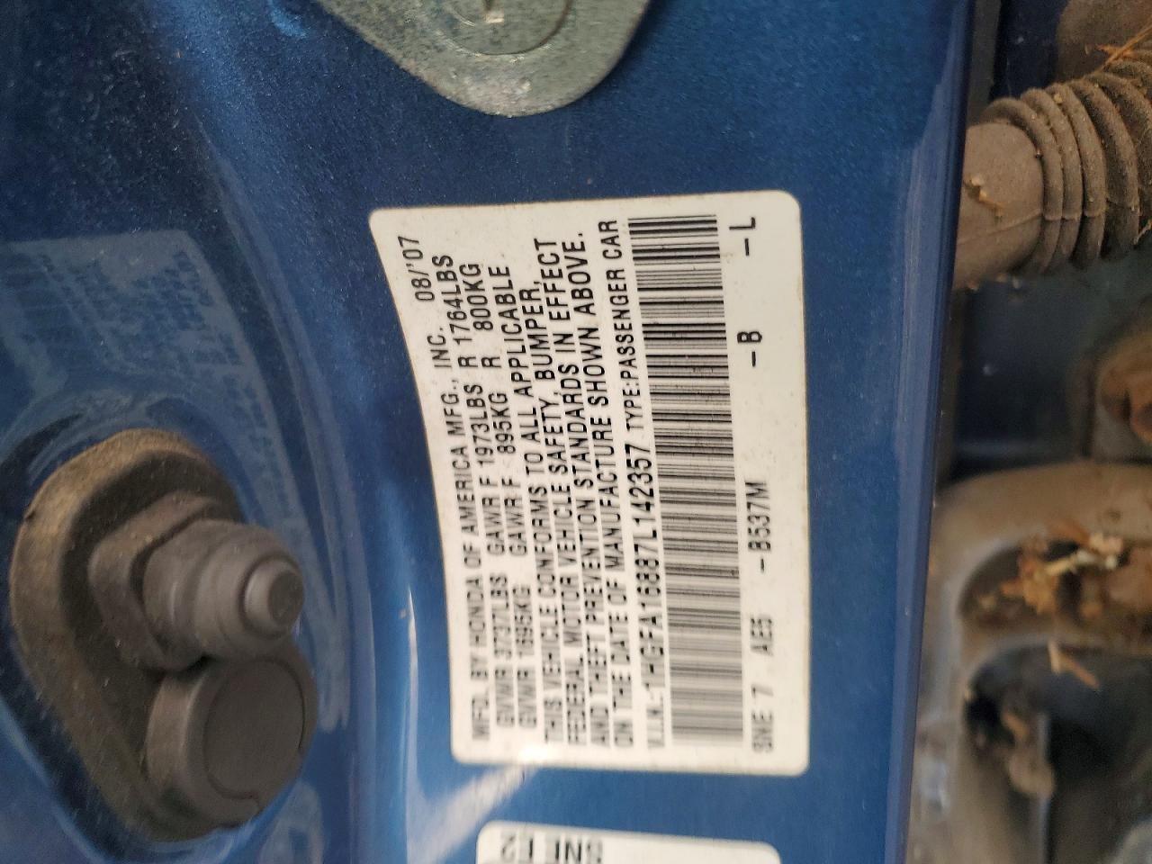 2007 HONDA CIVIC