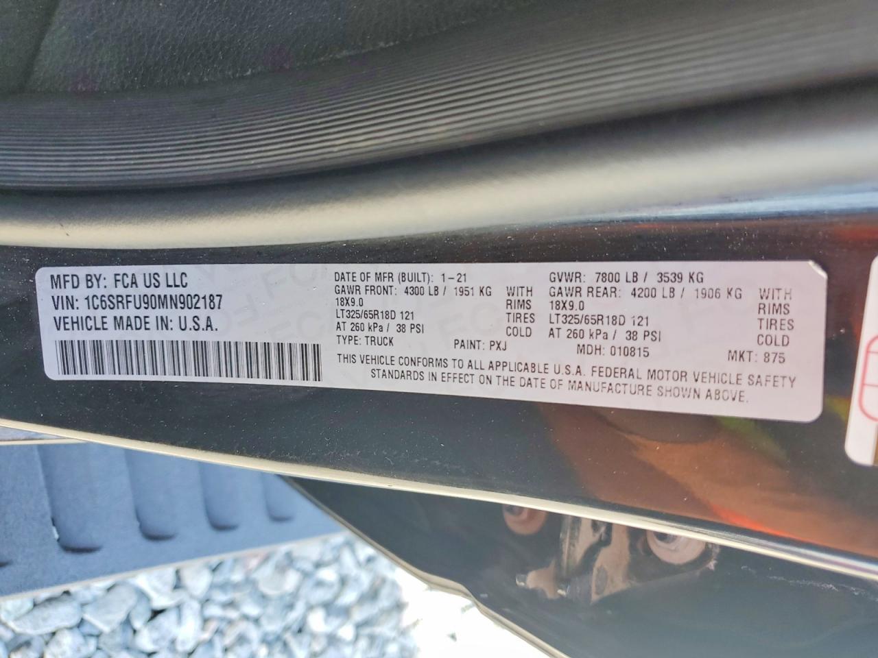 2021 RAM 1500