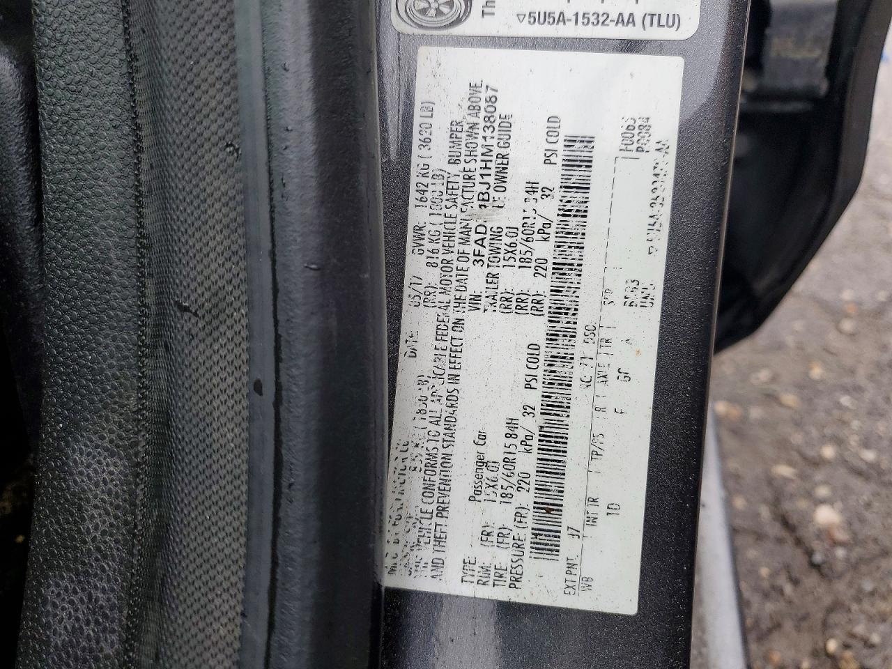 2017 FORD Fiesta