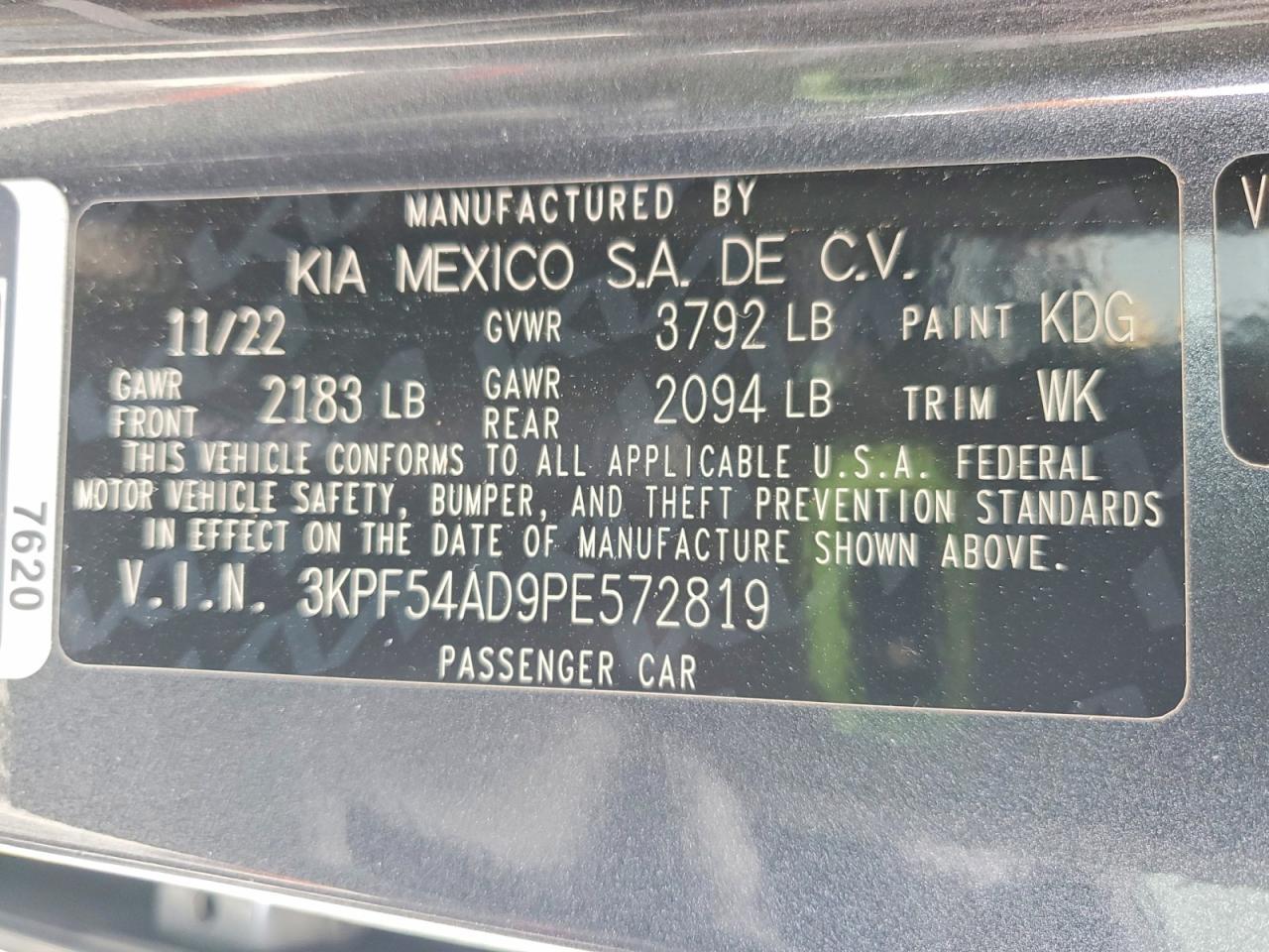 2023 KIA FORTE