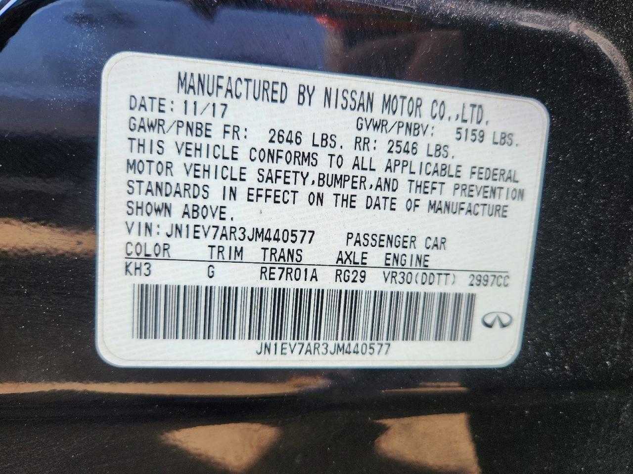 2018 INFINITI Q50