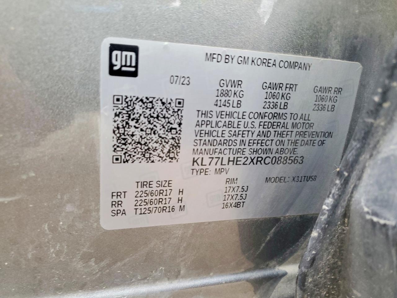 2024 CHEVROLET TRAX