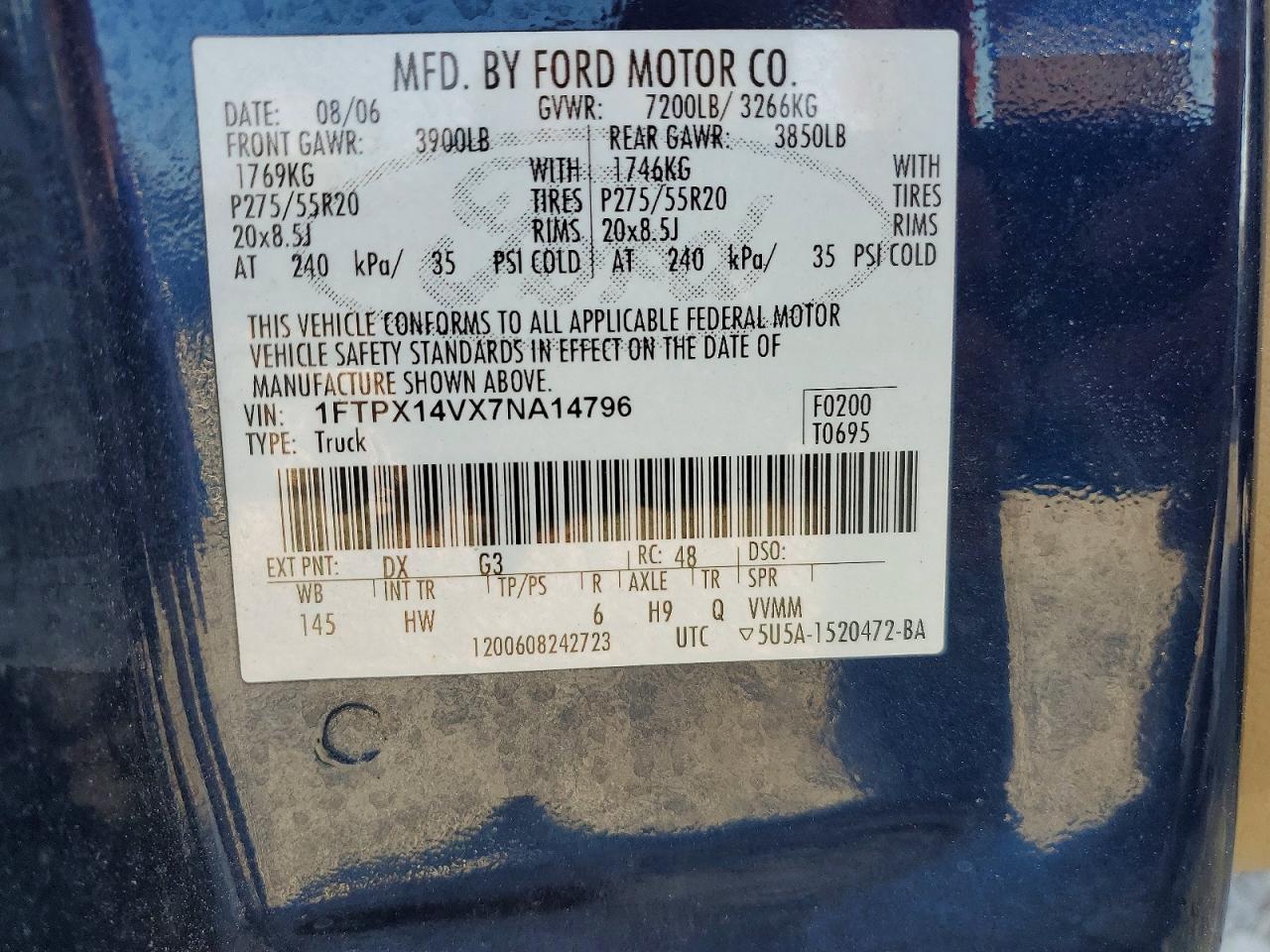 2007 FORD F-150 Lightning
