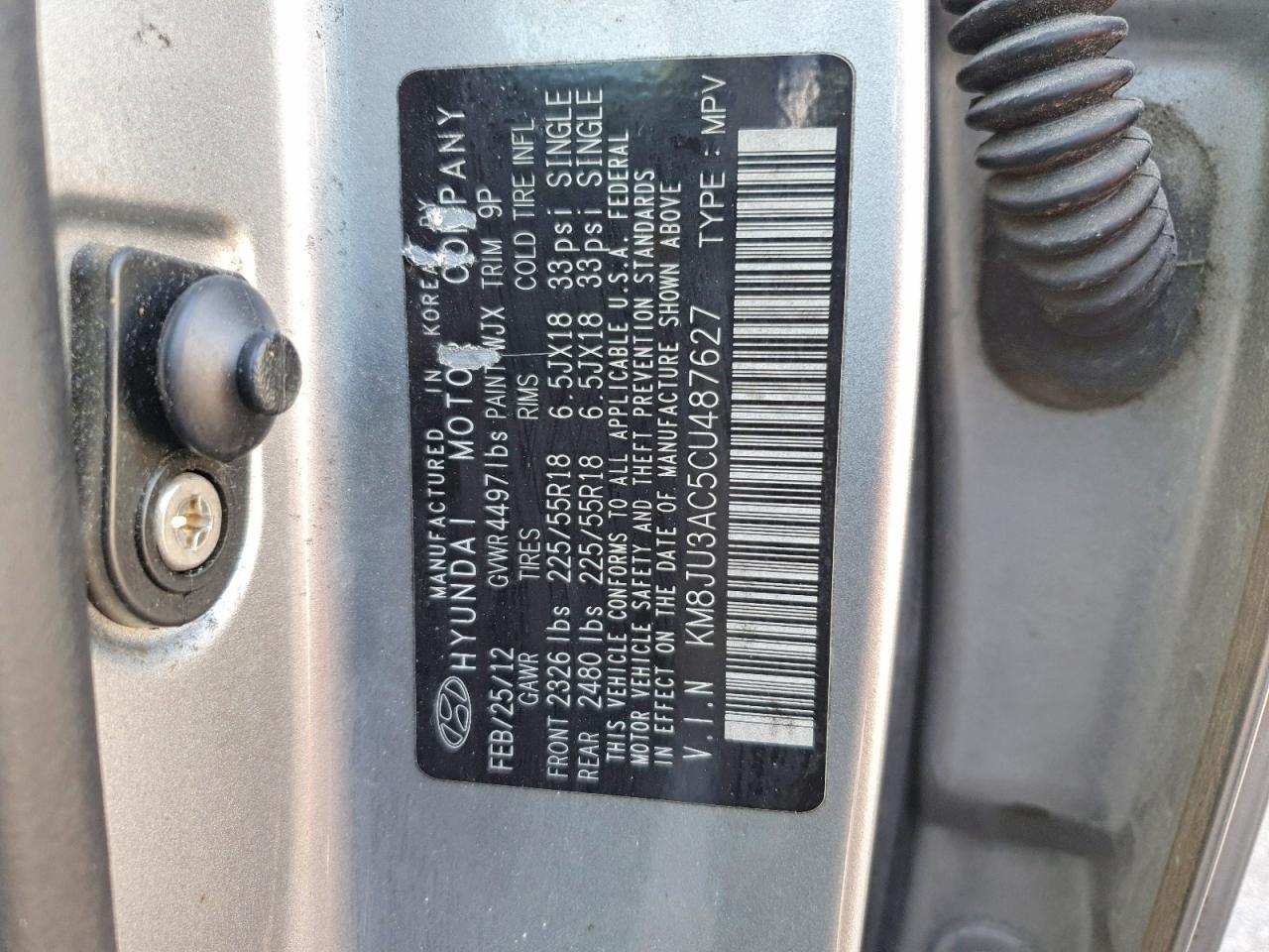 2012 HYUNDAI TUCSON