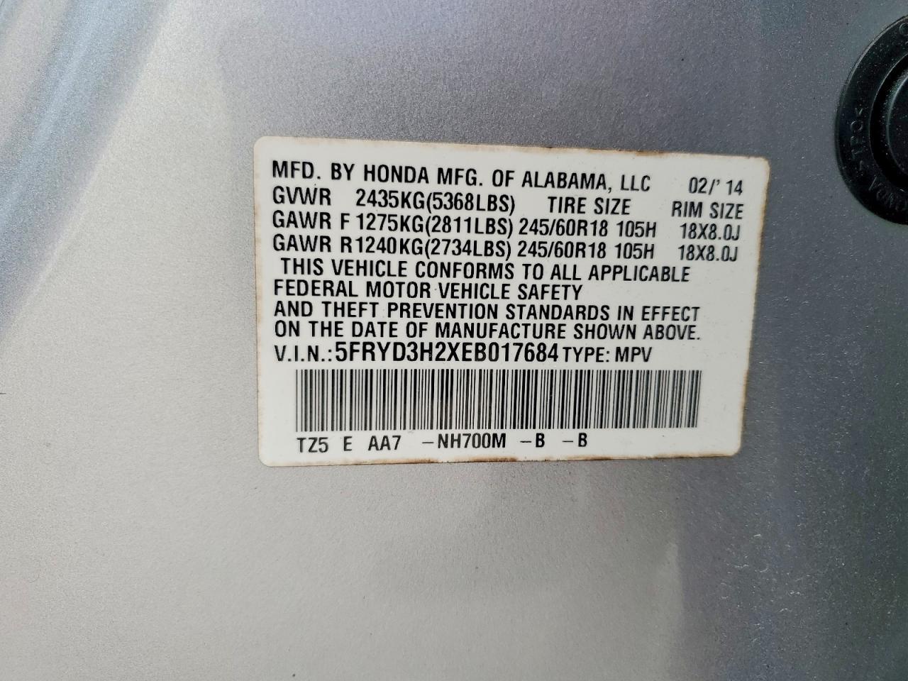2014 ACURA MDX