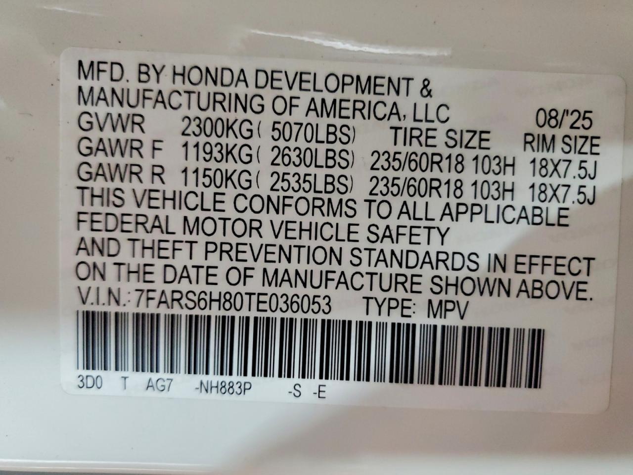2026 HONDA CR-V