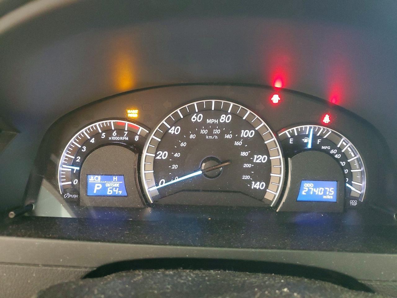 2012 TOYOTA CAMRY