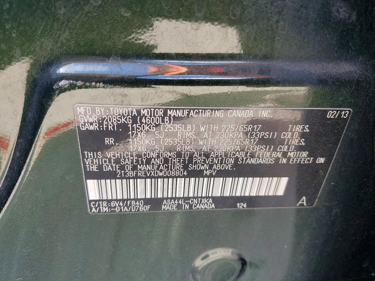 2013 TOYOTA RAV4
