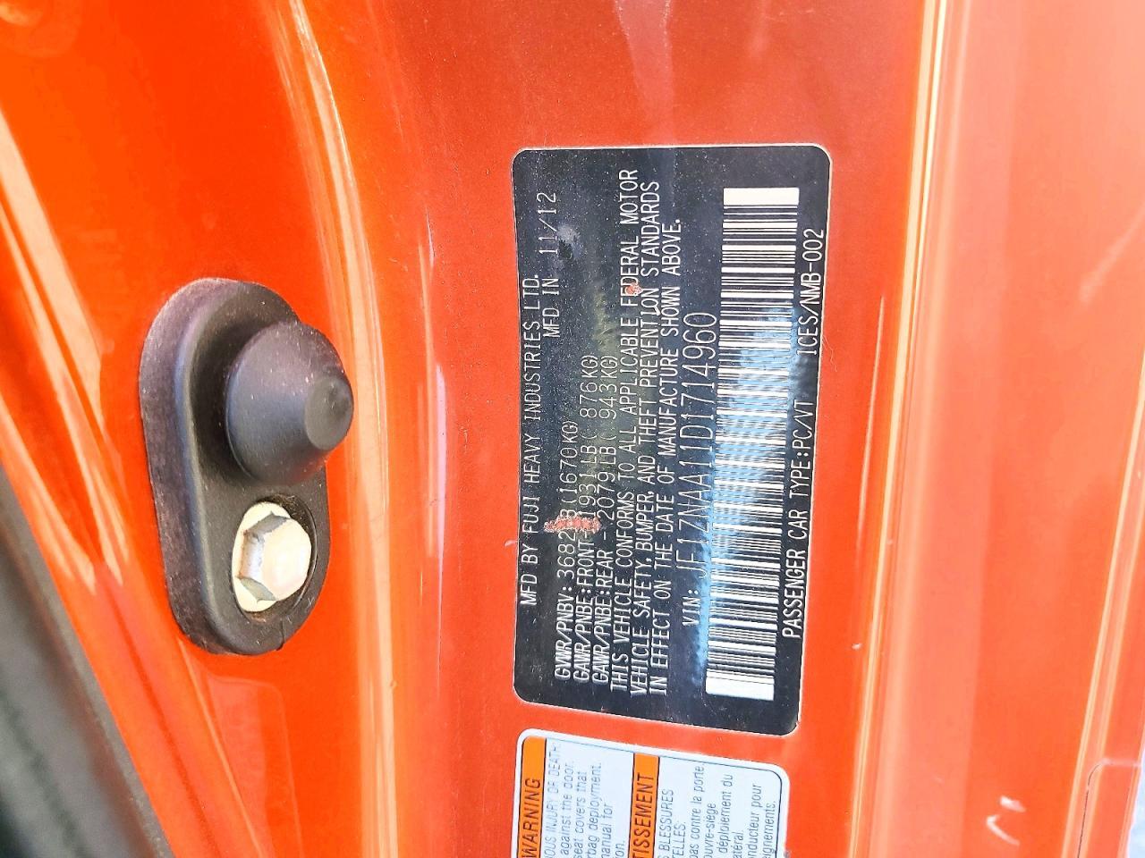 2013 SCION FR-S