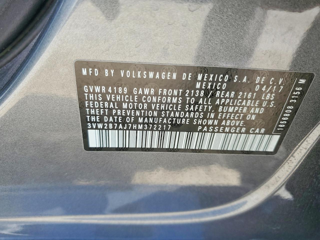 2017 VOLKSWAGEN JETTA