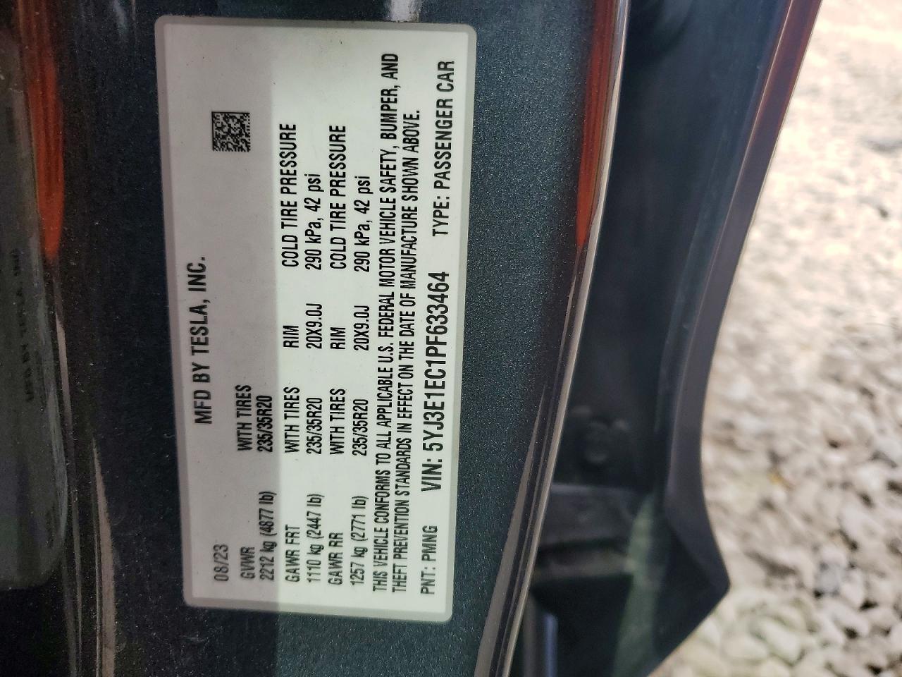 2023 TESLA MODEL 3