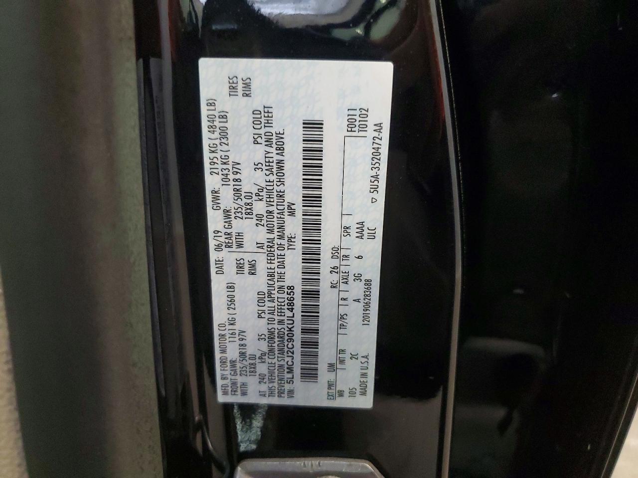 2019 LINCOLN MKC
