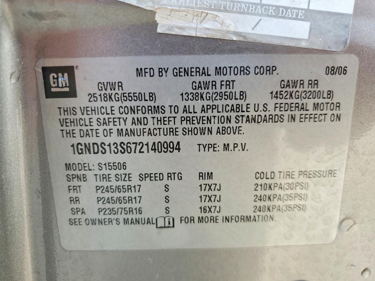 2007 CHEVROLET Trailblazer