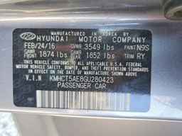 2016 HYUNDAI ACCENT