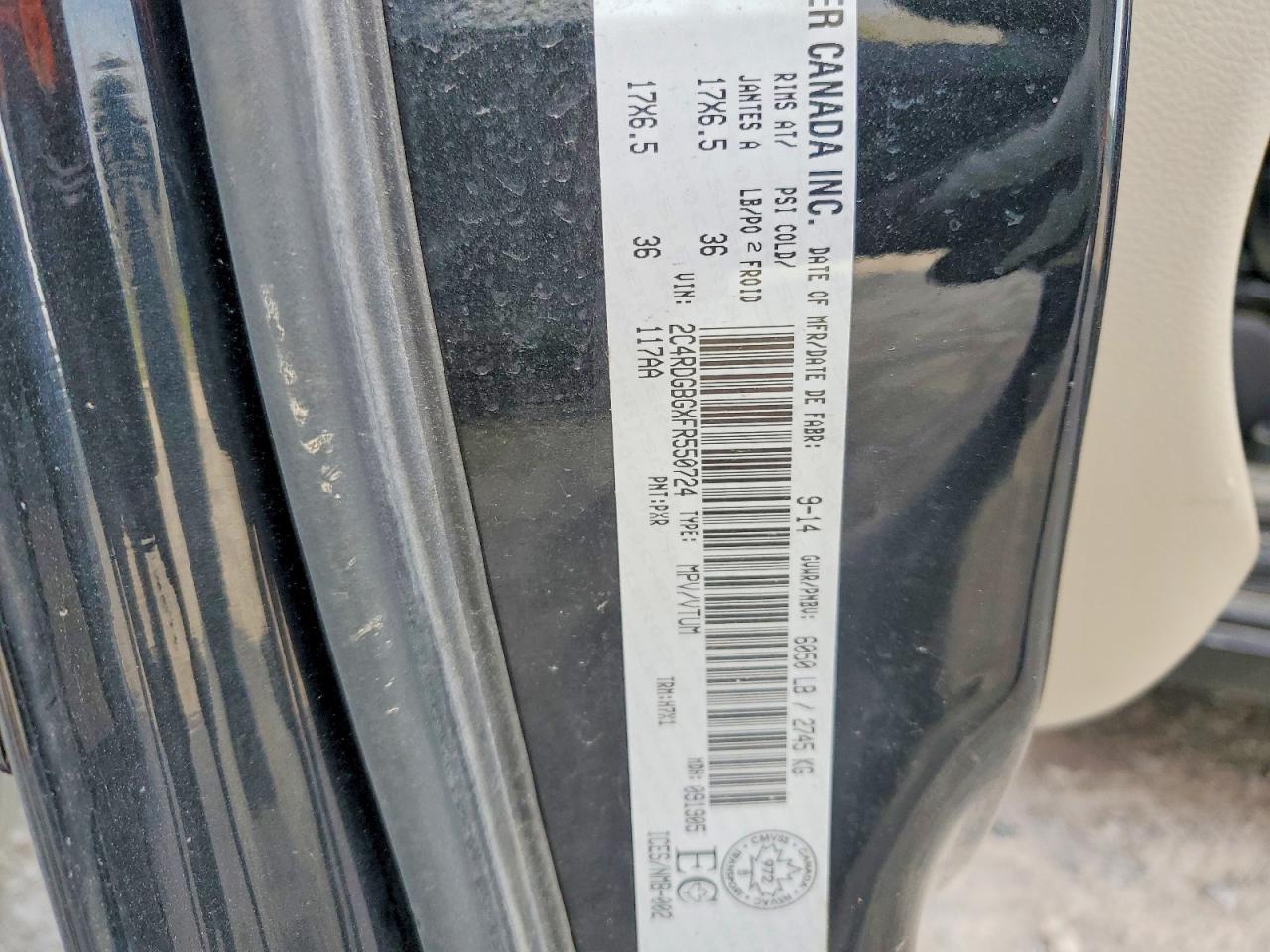 2015 DODGE GRAND CARAVAN