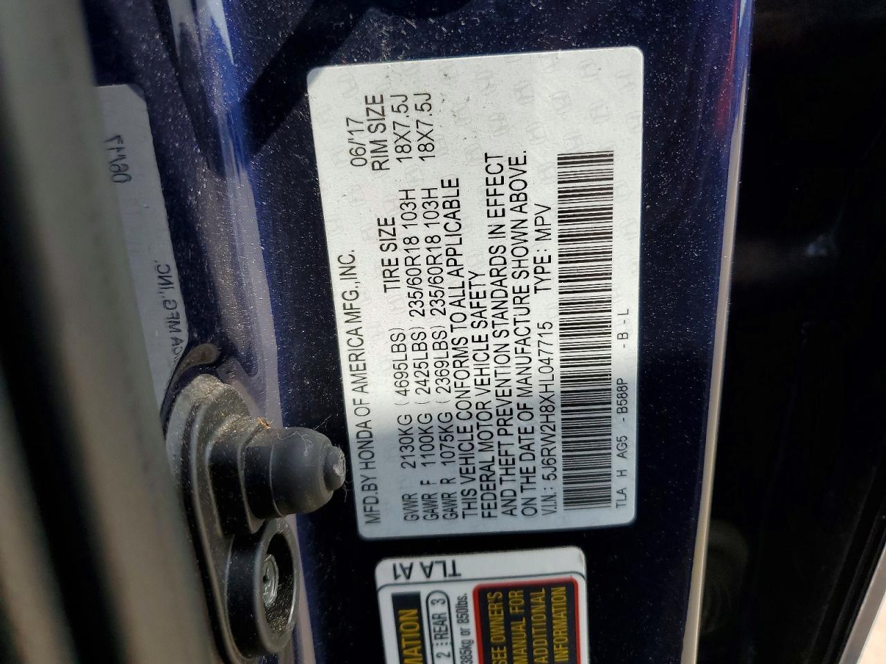 2017 HONDA CR-V